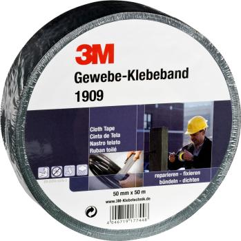 3M™ 1909 Gewebeband 50mm x 50m schwarz